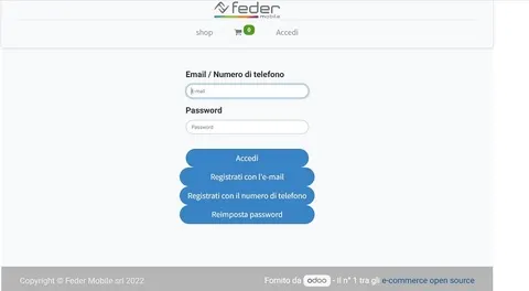 area clienti feder mobile