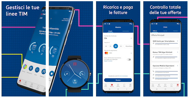App MyTim disponibile su Play Store e App Store