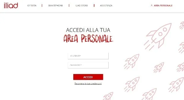 Iliad Accedi Area Personale