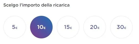 Tagli Ricarica Ho